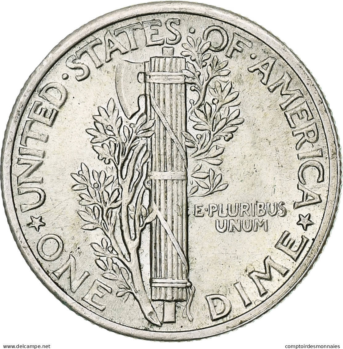 États-Unis, Mercury Dime, Dime, 1943, U.S. Mint, Philadelphie, SUP, Argent - 1916-1945: Mercury