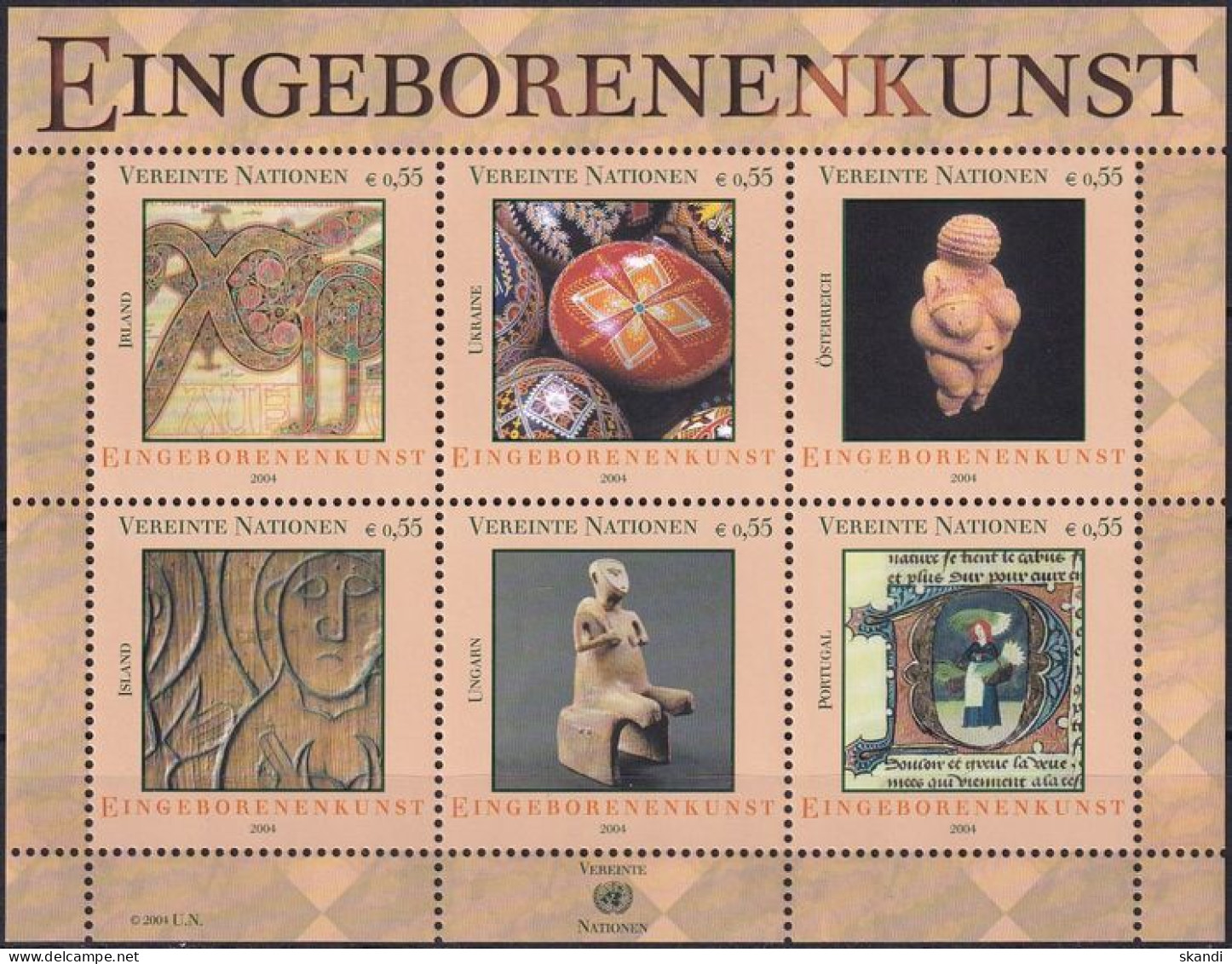 UNO WIEN 2004 Mi-Nr. Block 18 ** MNH - Blocs-feuillets