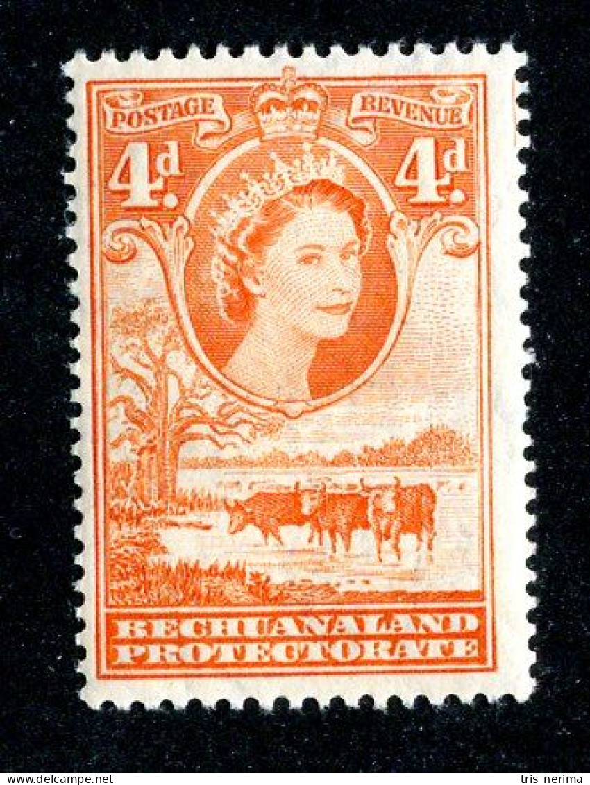 595 BCXX 1955 Scott # 158 Mnh** (offers Welcome) - 1885-1964 Protectorado De Bechuanaland