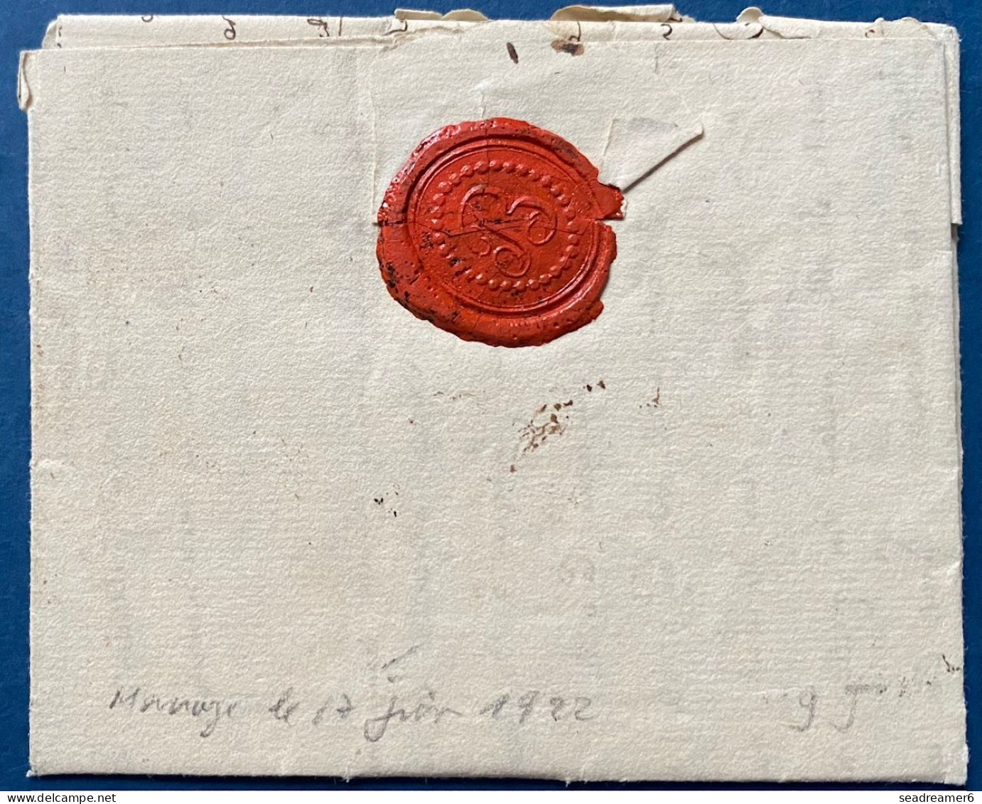 Lettre 1822 De NAVAUGLE Marque " MARCHE " (Ht N°29 Indice 20) Pour METZ + LPB2R + Entrée  PAYS-BAS PAR THIONVILLE TTB - 1815-1830 (Holländische Periode)