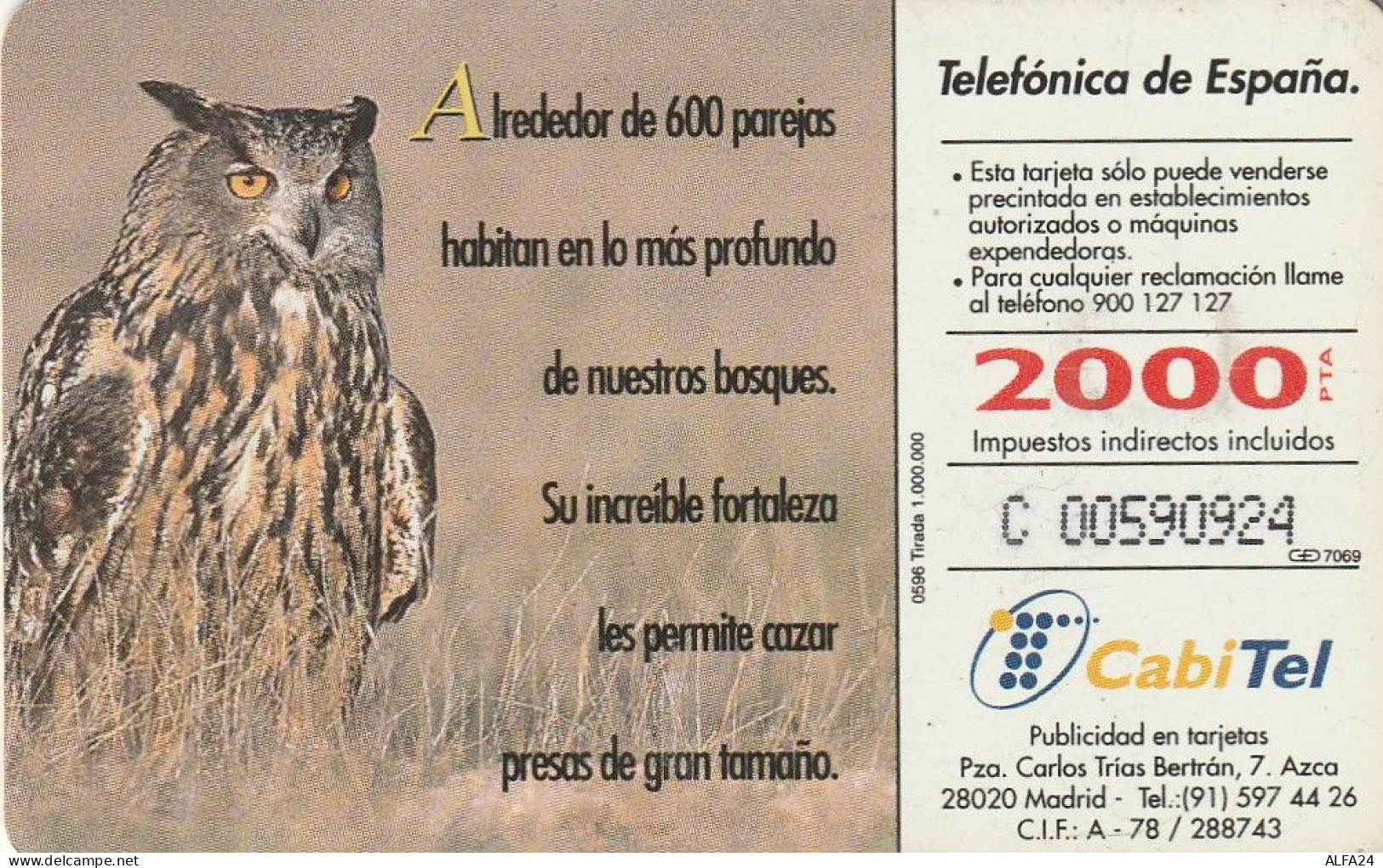 PHONE CARD SPAGNA  (CV765 - Commemorative Advertisment