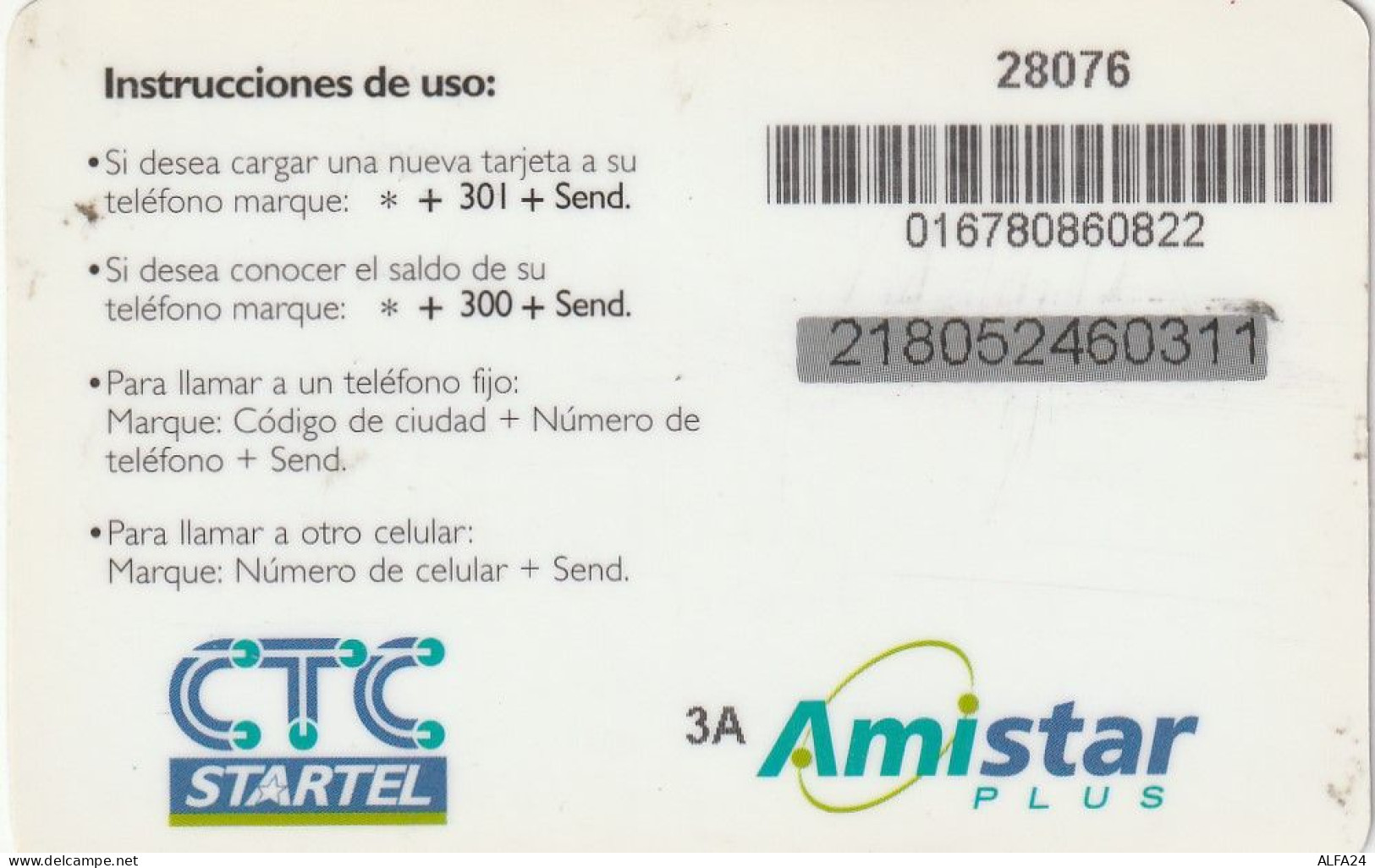 PREPAID PHONE CARD CILE  (CV718 - Chile