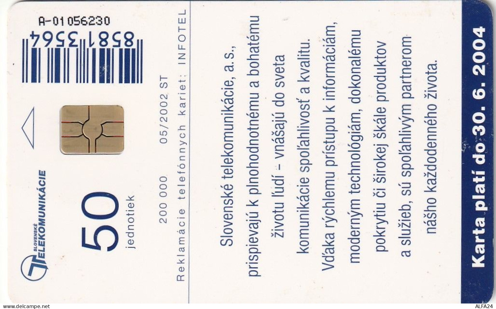 PHONE CARD SLOVACCHIA  (CV1218 - Slowakei
