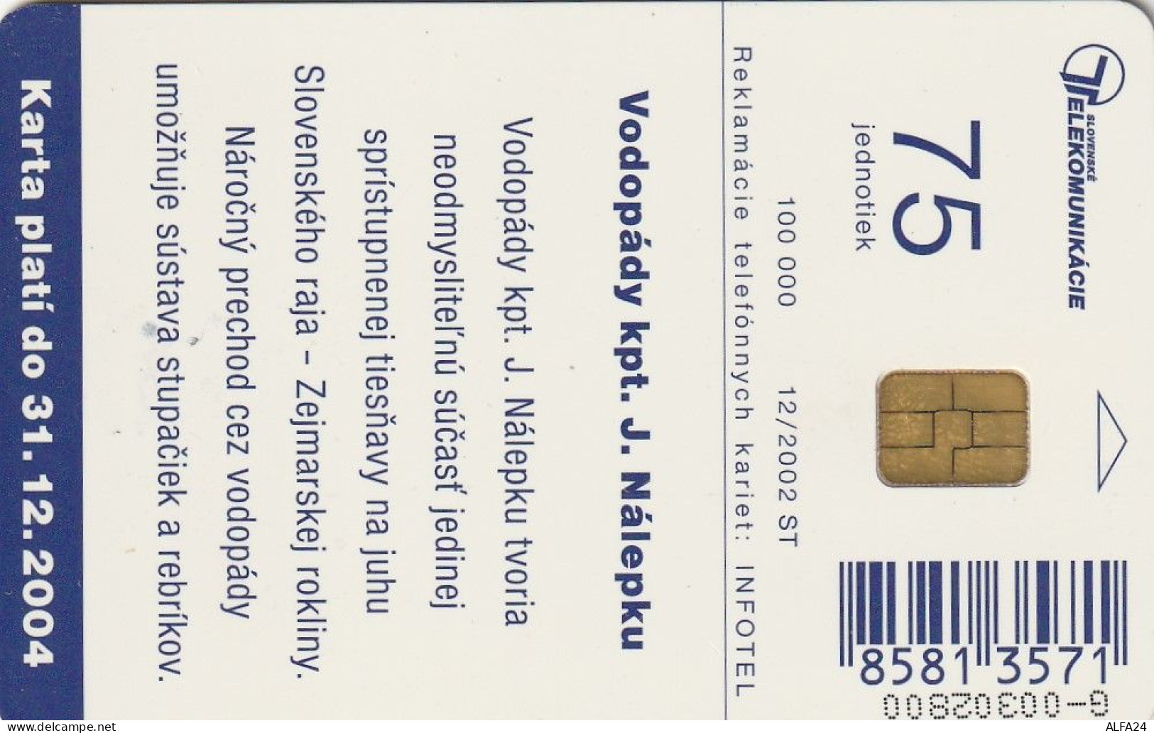 PHONE CARD SLOVACCHIA  (CV1204 - Slowakei