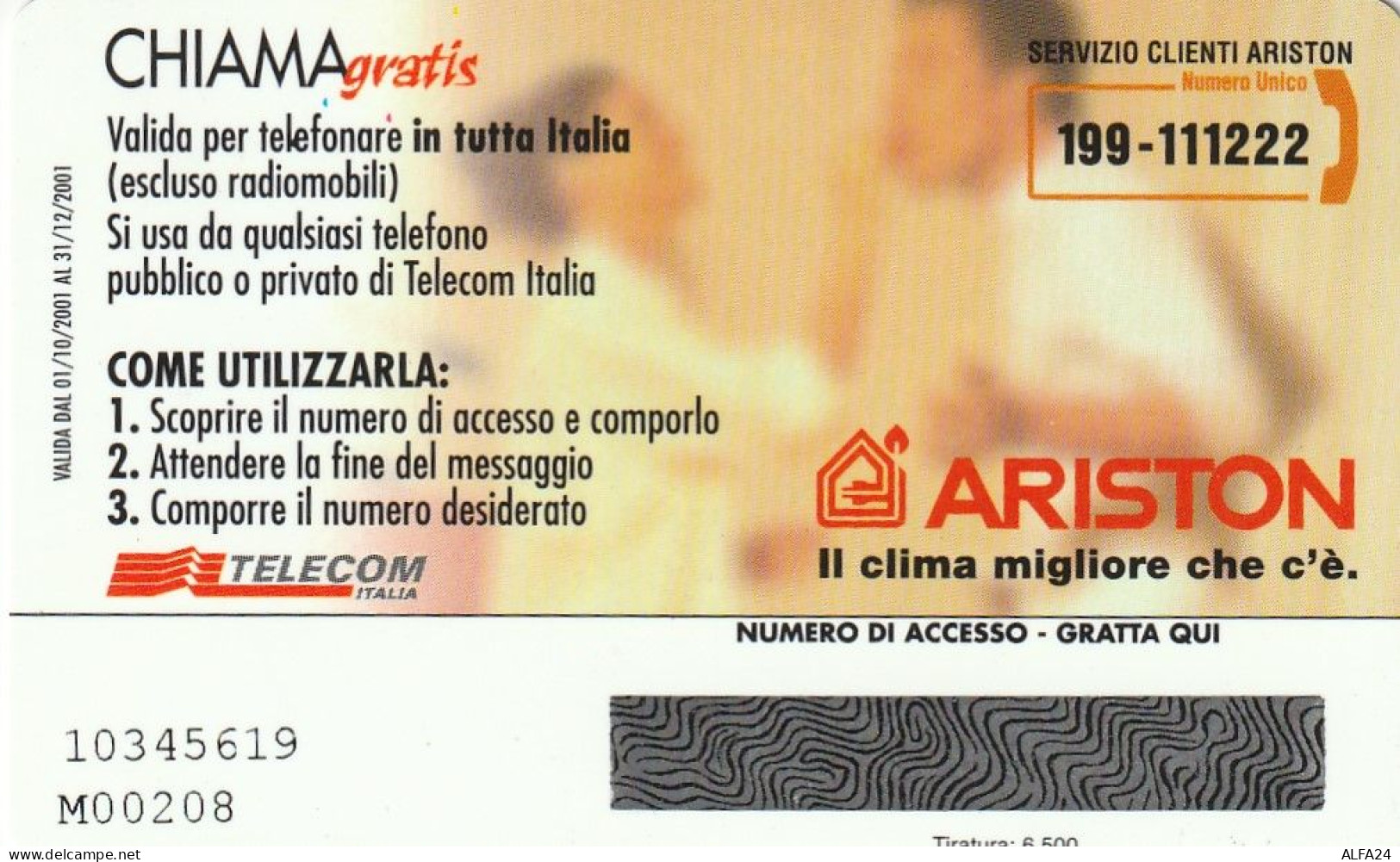 CHIAMAGRATIS MASTER/PROTOTIPO 167 ARISTON  (CV1784 - Private - Tribute