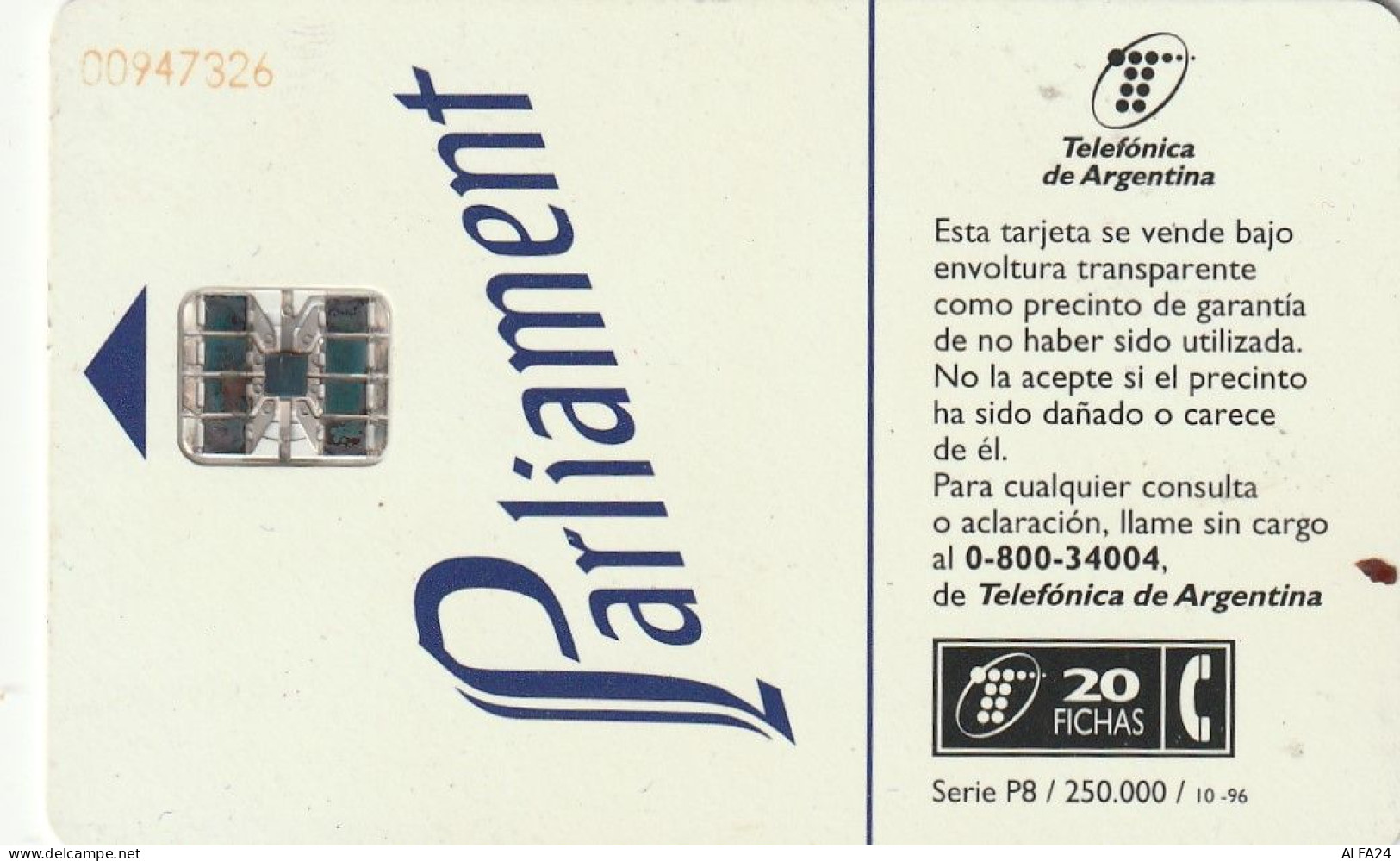 PHONE CARD ARGENTINA  (CV6536 - Argentine