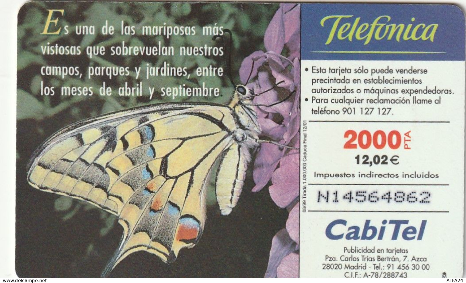 PHONE CARD SPAGNA FAUNA IBERICA  (CV6910 - Basisuitgaven