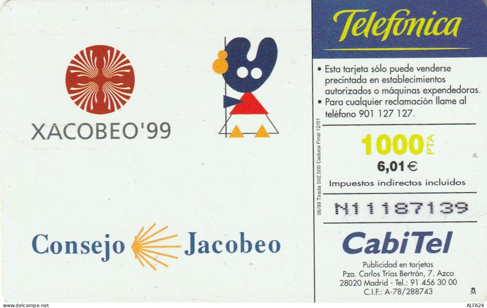 PHONE CARD SPAGNA  (CV6860 - Emissions Basiques