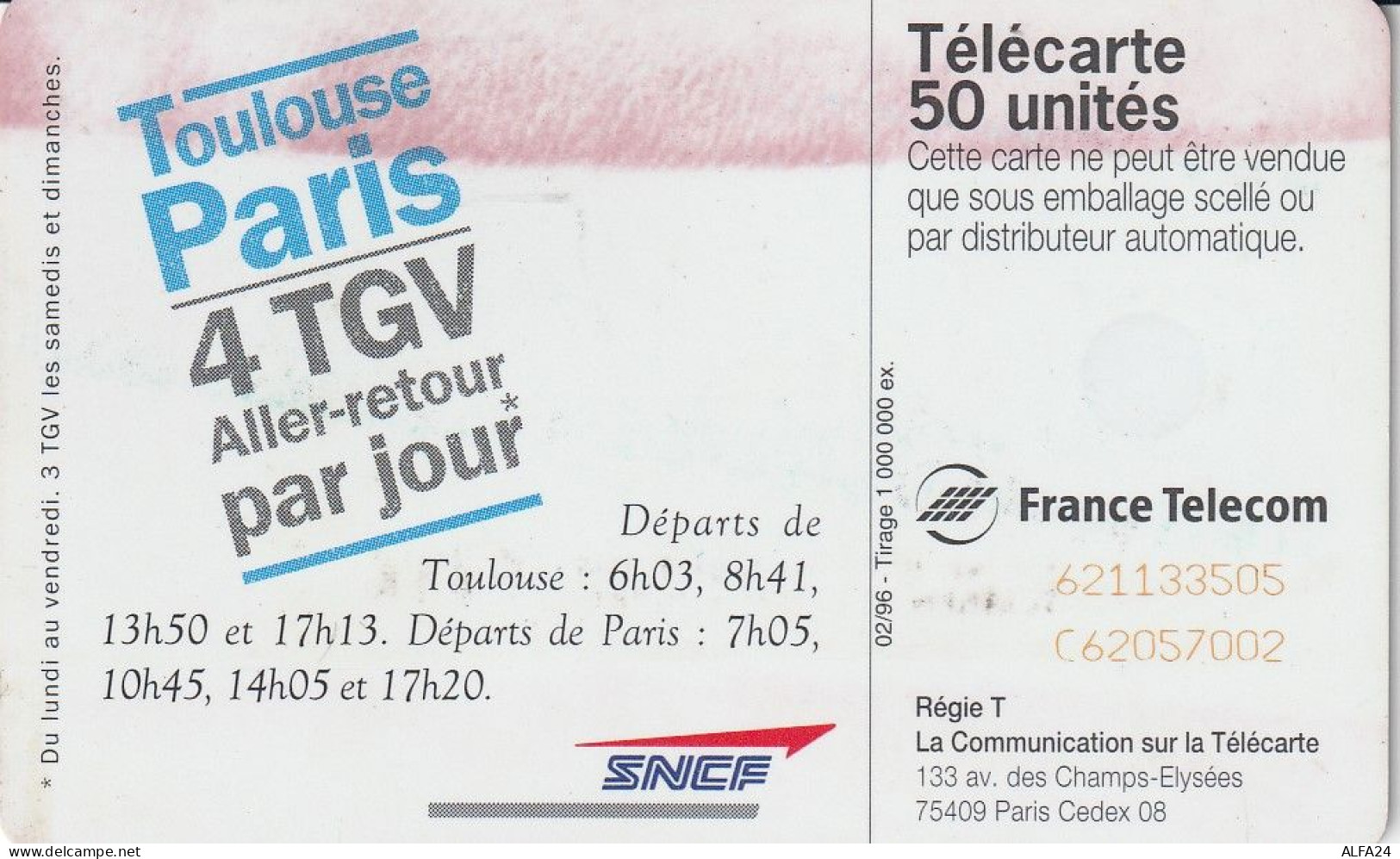 PHONE CARD FRANCIA 1996 (CV6766 - 1996