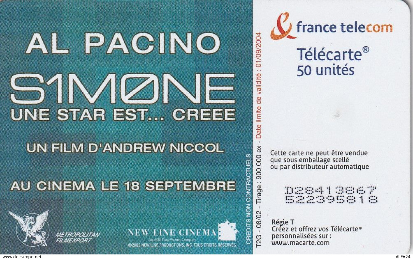 PHONE CARD FRANCIA 2002 (CV6745 - 2002