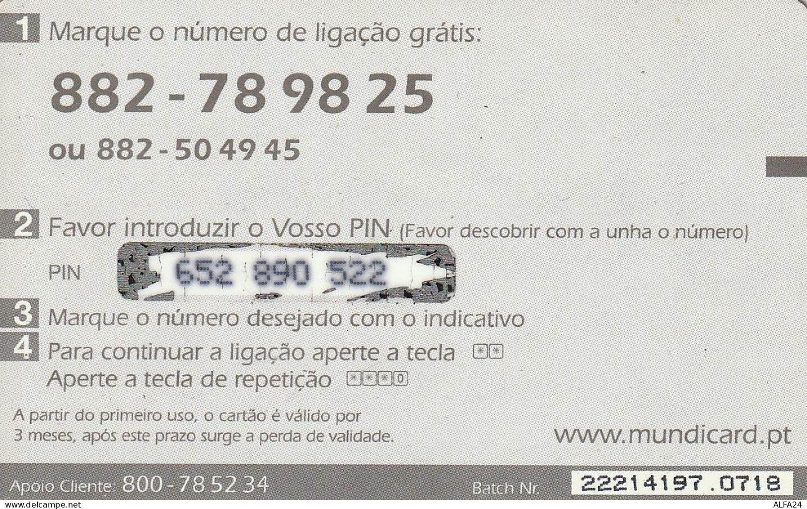 PREPAID PHONE CARD SPAGNA  (CV3663 - Andere & Zonder Classificatie