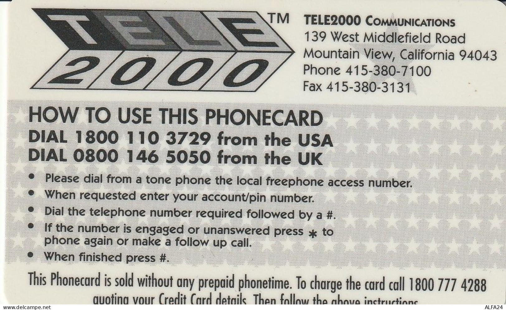 PREPAID PHONE CARD STATI UNITI FERRARI (CV5138 - Automobili