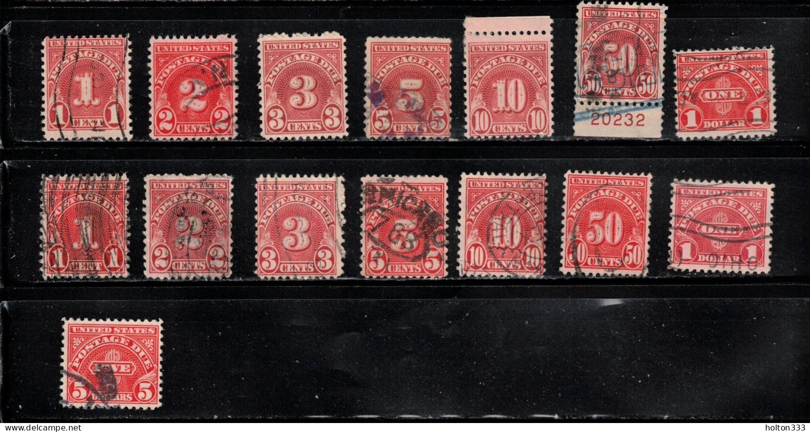 USA Scott # J80//7 + J78 Used X 2 - Postage Due - Taxe Sur Le Port