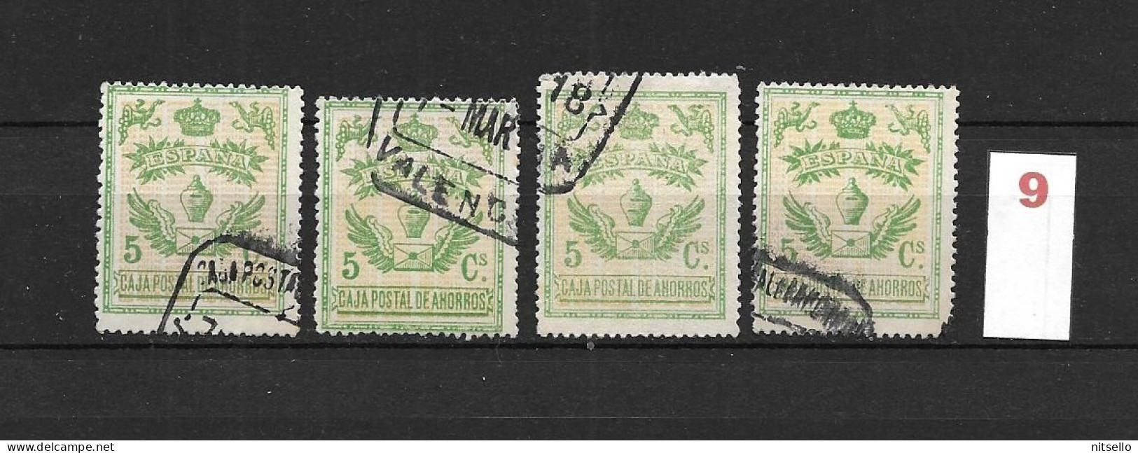 LOTE 1891 C  ///   ESPAÑA 1918 CAJA POSTAL DE AHORROS 5 CTMOS         ¡¡¡ LIQUIDACION - JE LIQUIDE - SIEDLUNG !!! - Fiscaux