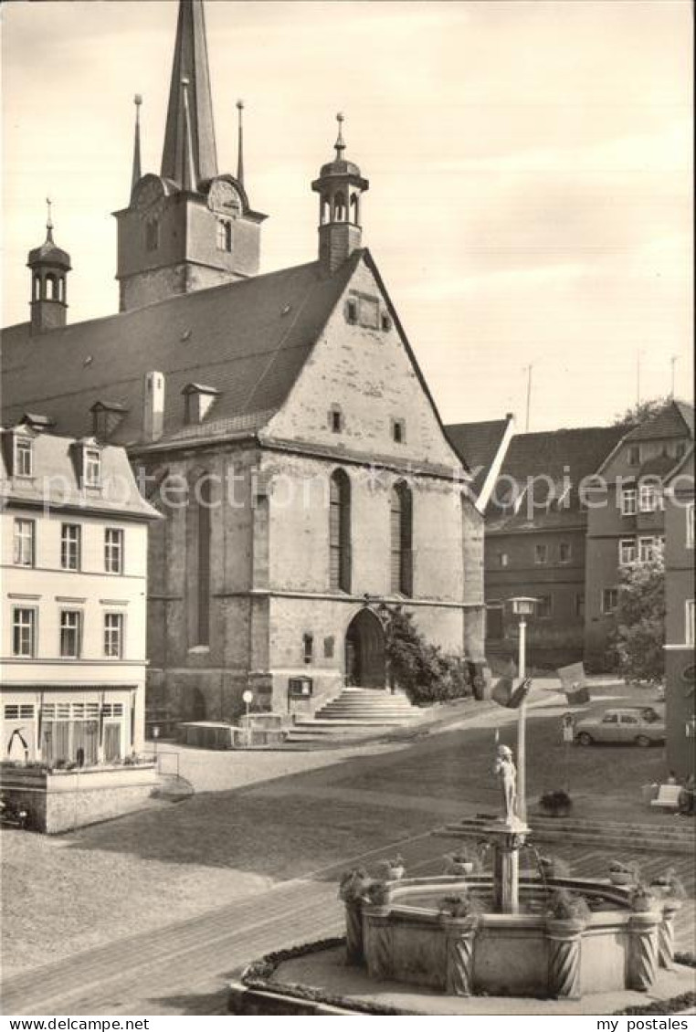 42586530 Poessneck Stadtkirche Marktbrunnen Poessneck - Poessneck