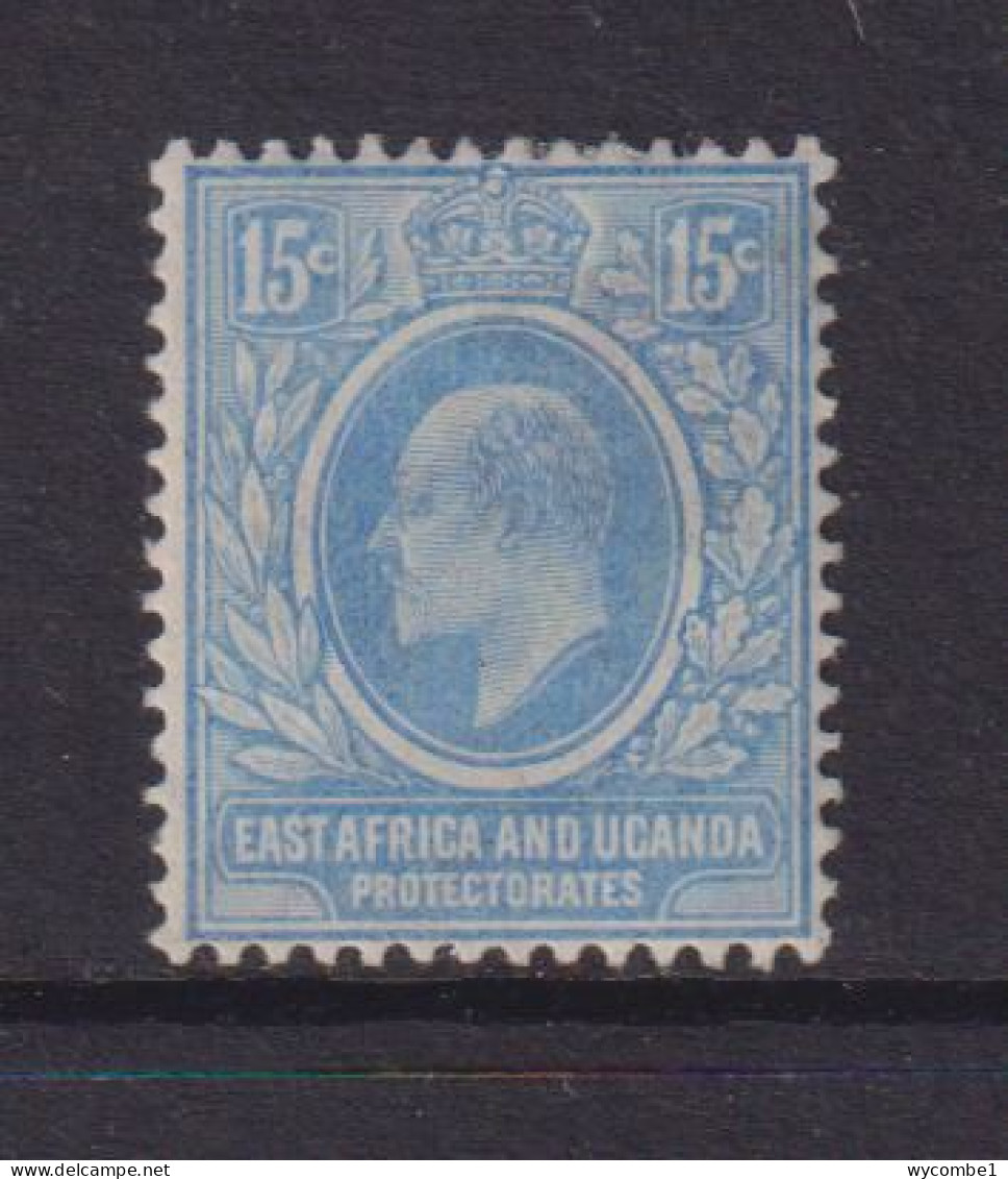 EAST AFRICA AND UGANDA  -  1907 Edward VII 15c Hinged Mint - East Africa & Uganda Protectorates