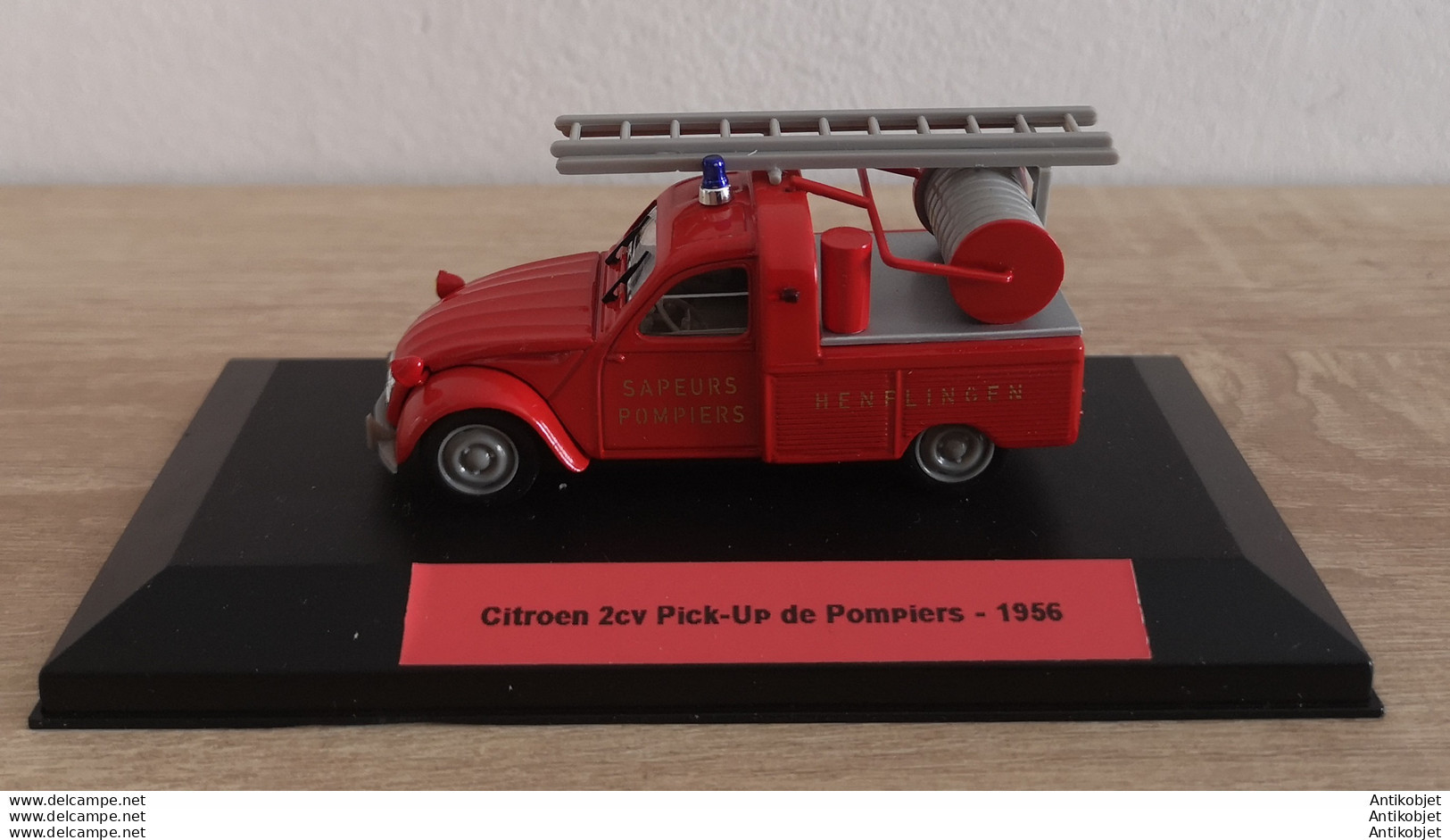 Citroen 2cv Pick-Up De Pompiers 1956 - Norev