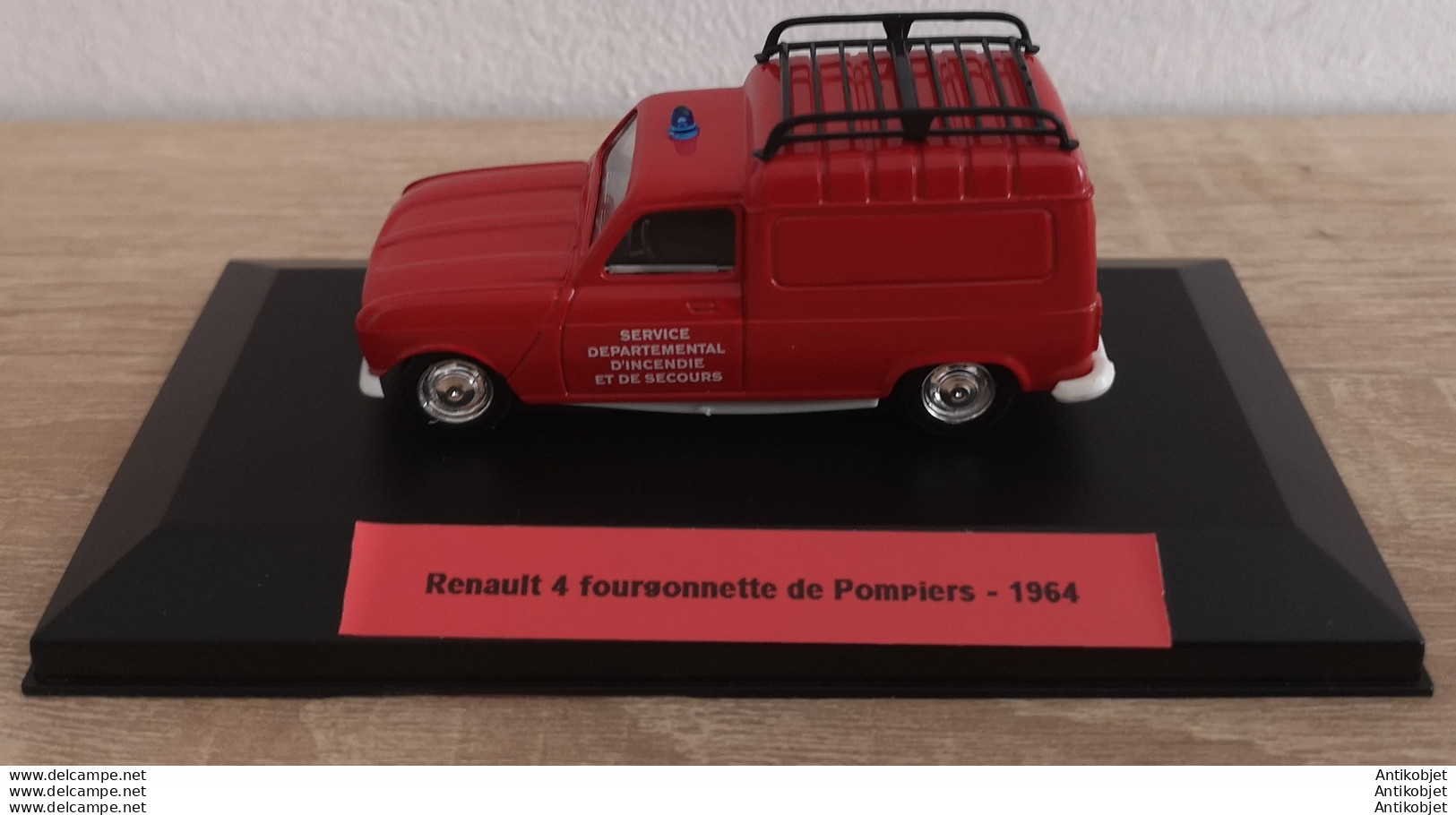 Renault 4 Fourgonnette De Pompiers 1964 - Norev