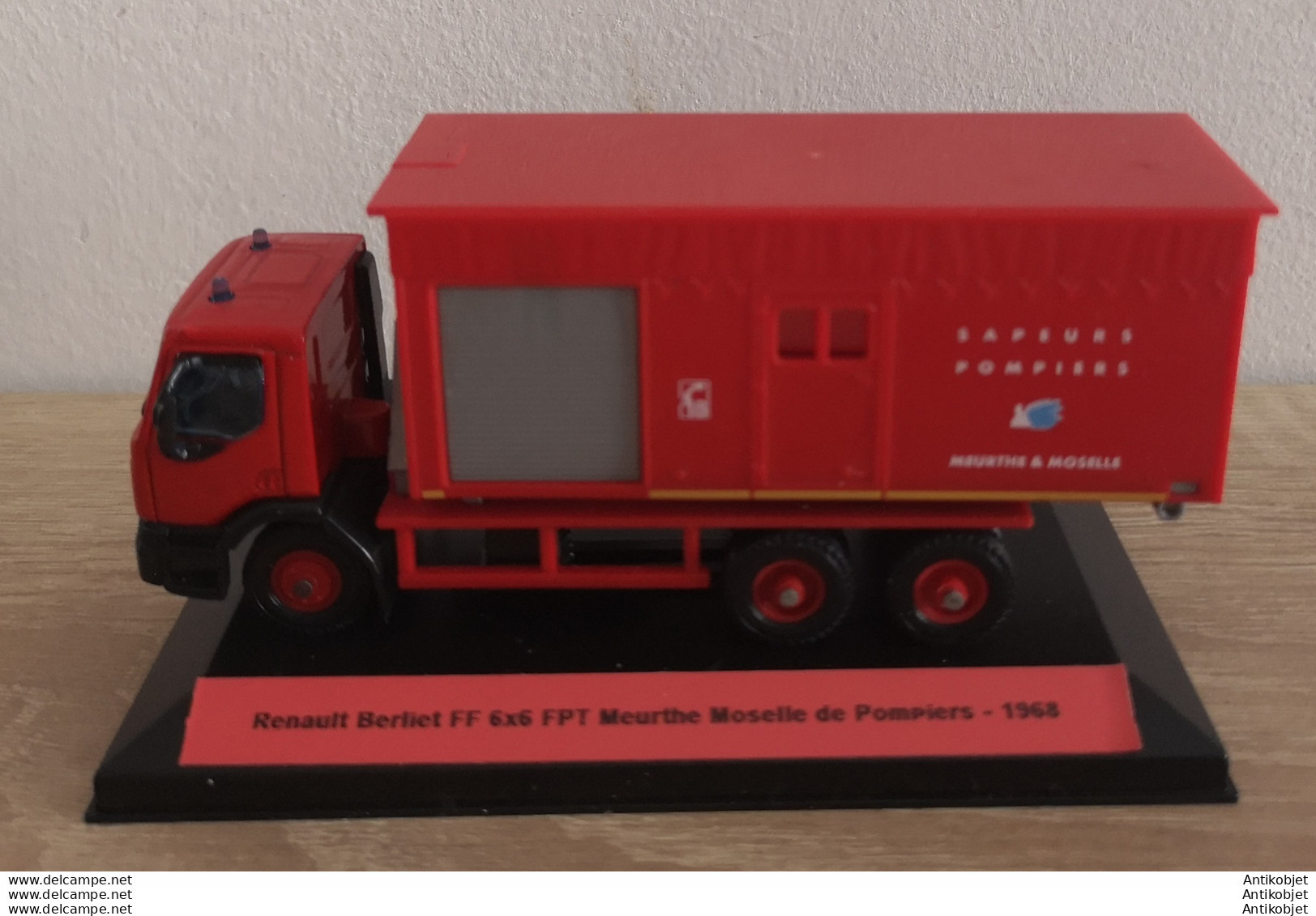 Renault Berliet FF 6x6 Meurthe Moselle De Pompiers 1968 - Norev