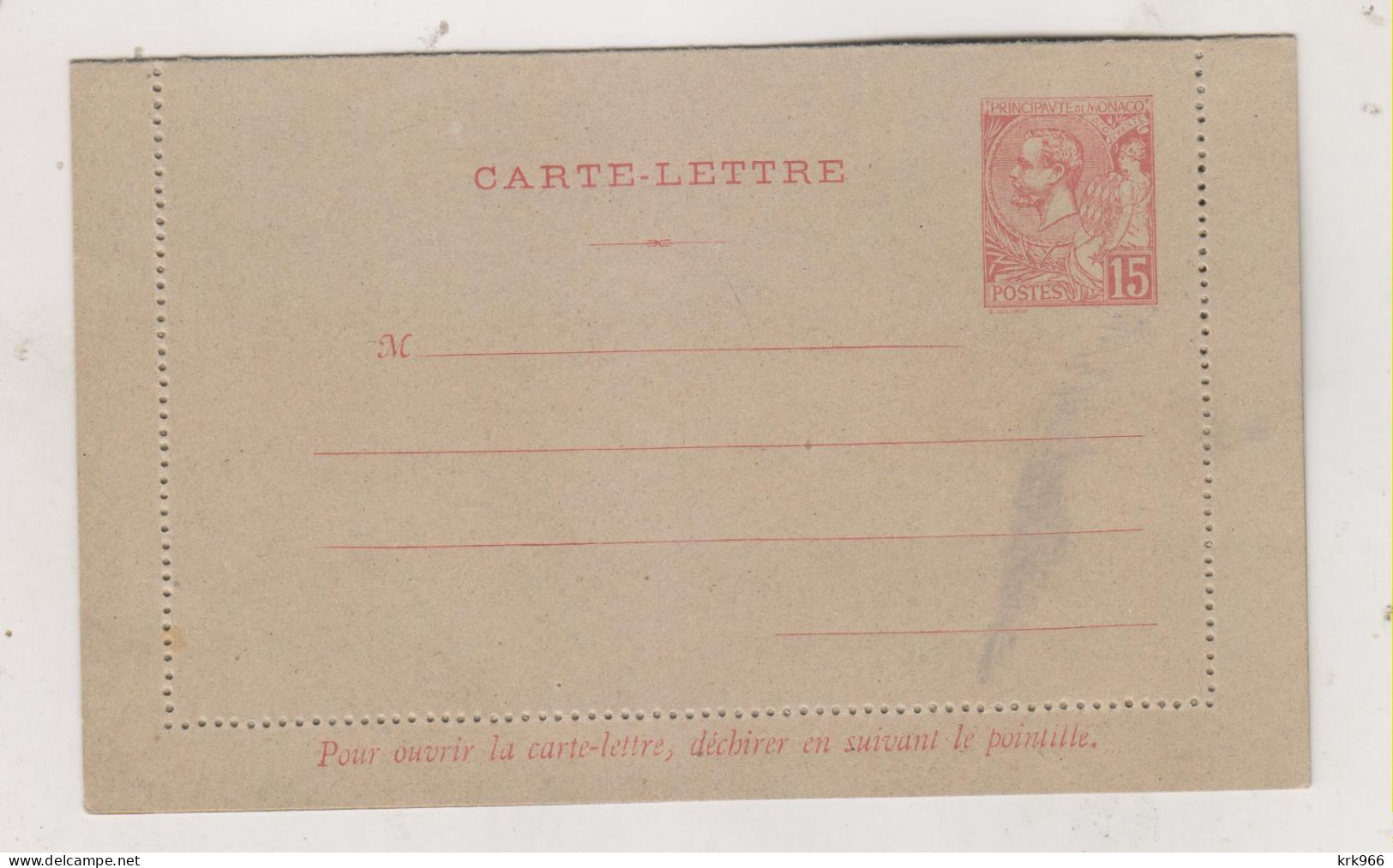 MONACO  Postal Stationery Cover - Postal Stationery