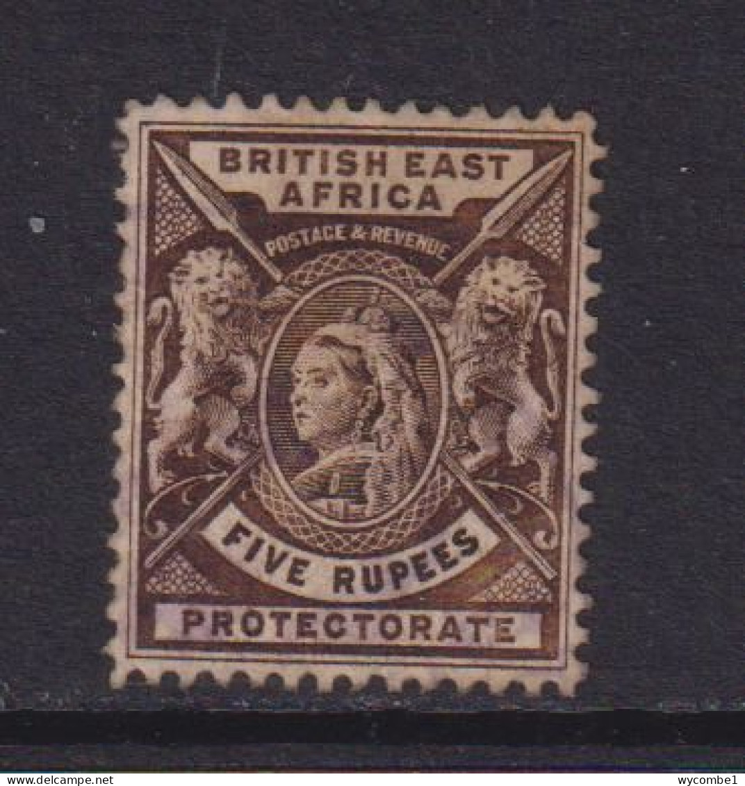 BRITISH EAST AFRICA   - 1896 5r  Used As Scan - British East Africa