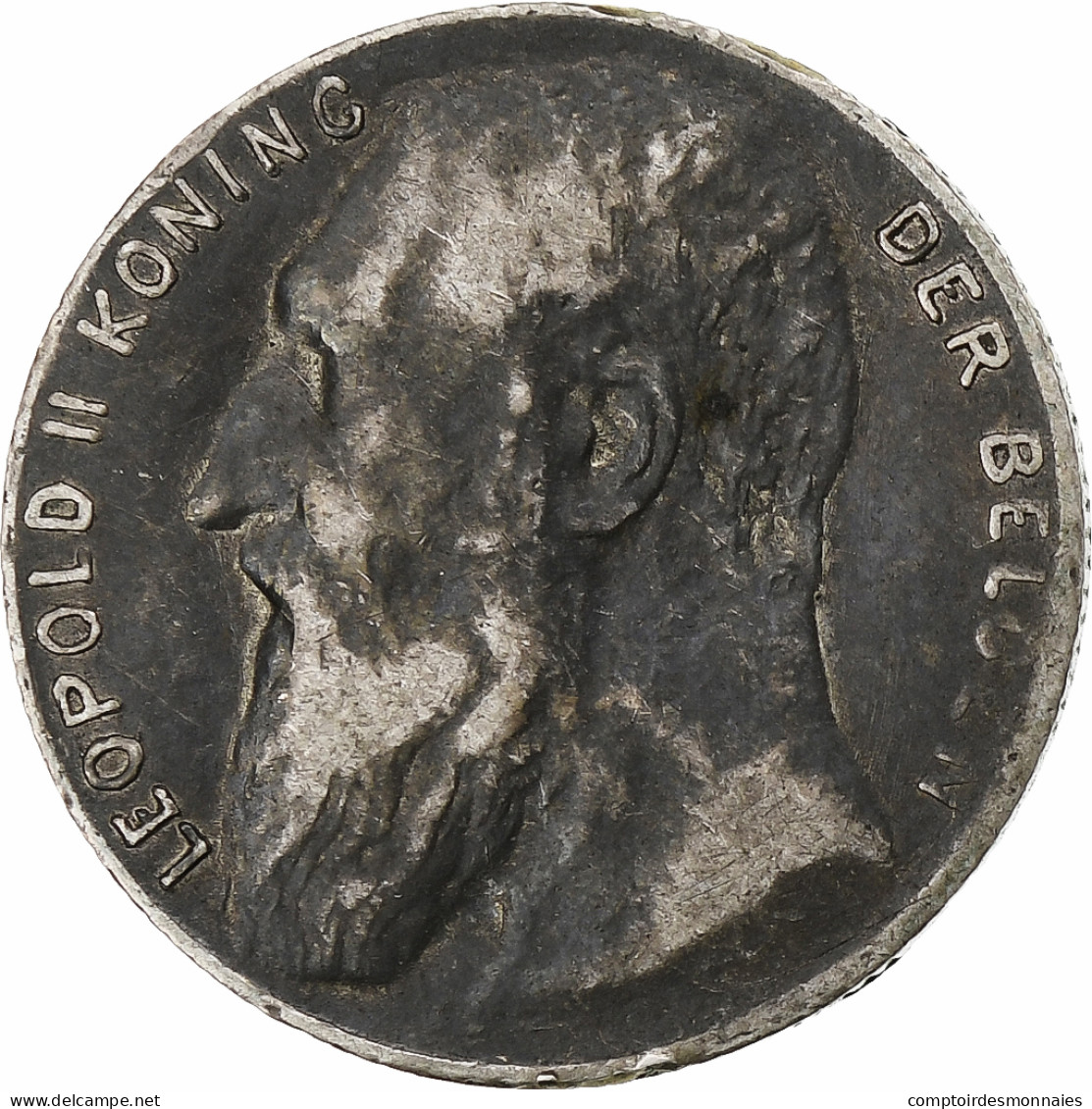 Belgique, Leopold II, 50 Centimes, 1901, Bruxelles, TTB, Argent, KM:51 - 50 Cent