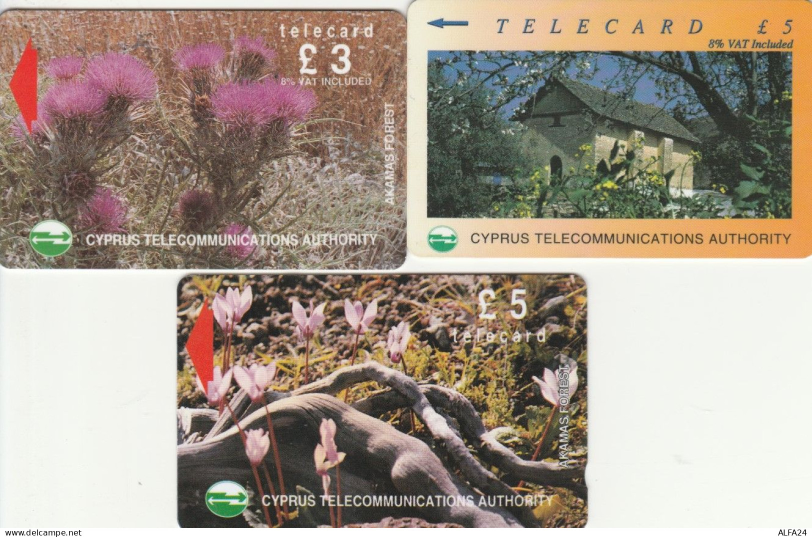 LOT 3 PHONE CARDS CIPRO (PY2343 - Cipro