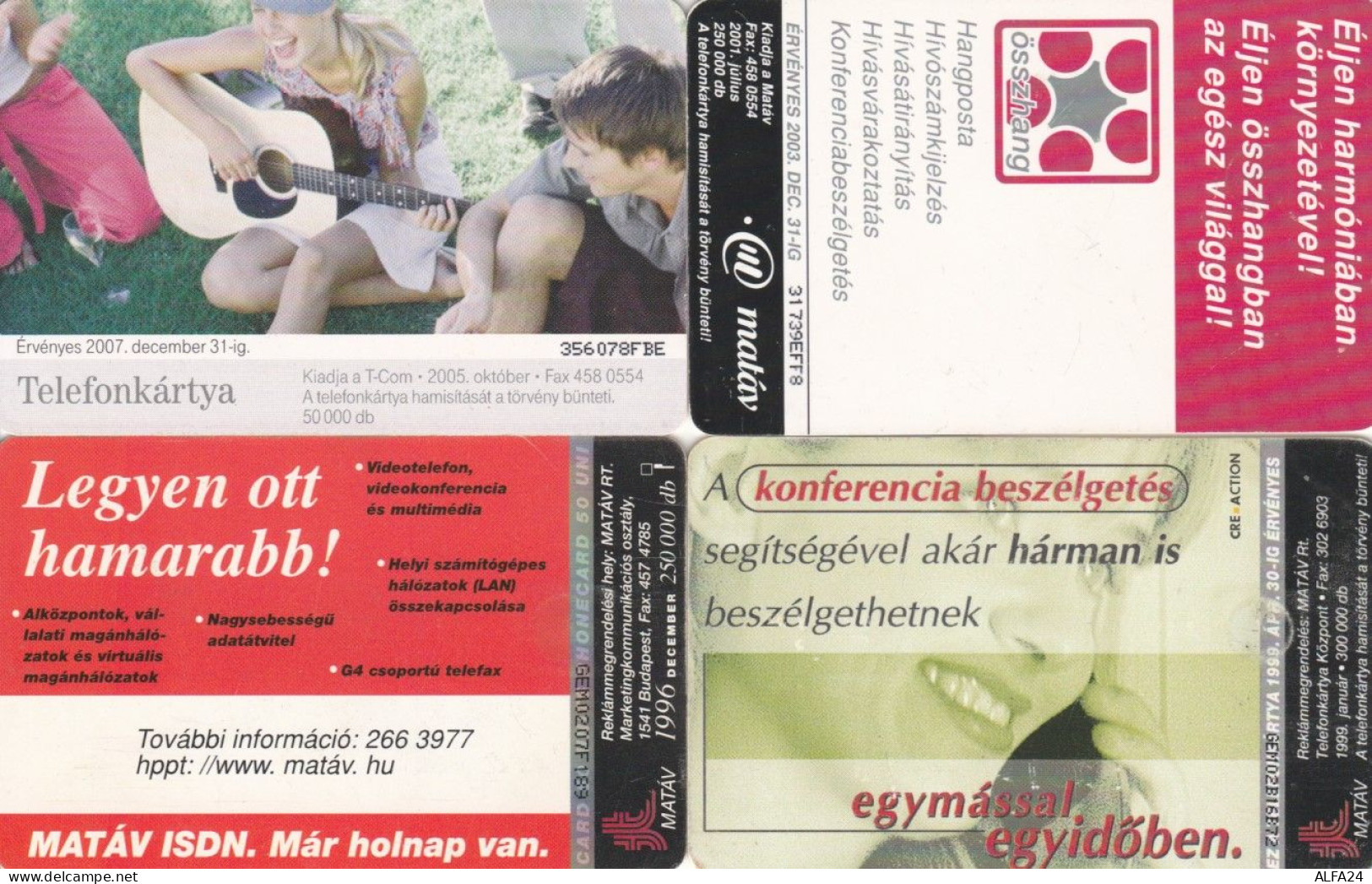 LOT 4 PHONE CARDS UNGHERIA (PY2188 - Ungheria