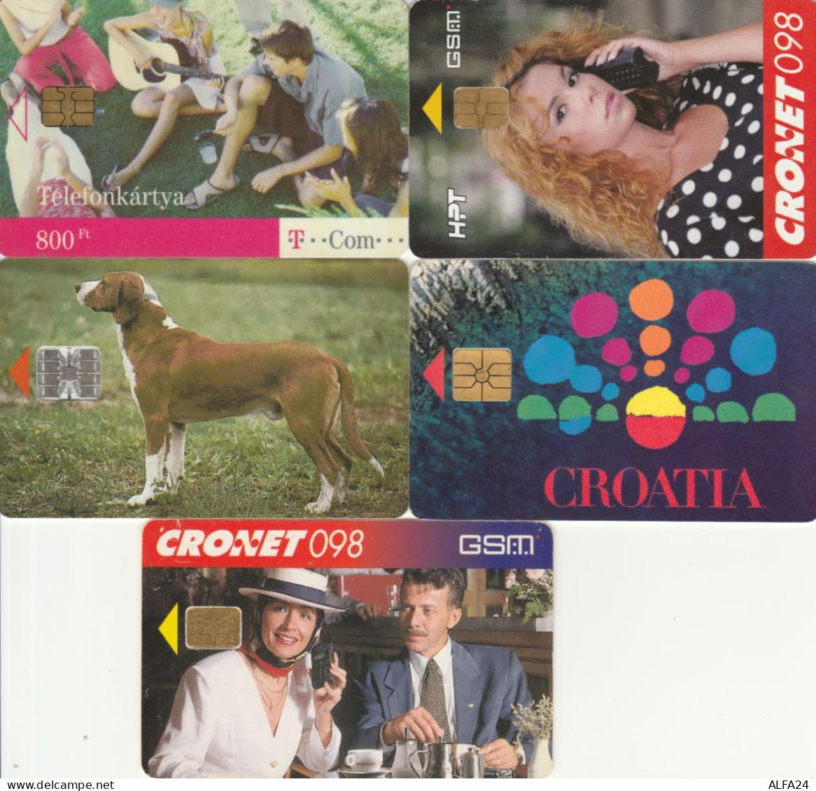 LOT 4 PHONE CARDS REPUBBLICA CECA (PY2250 - Tchéquie