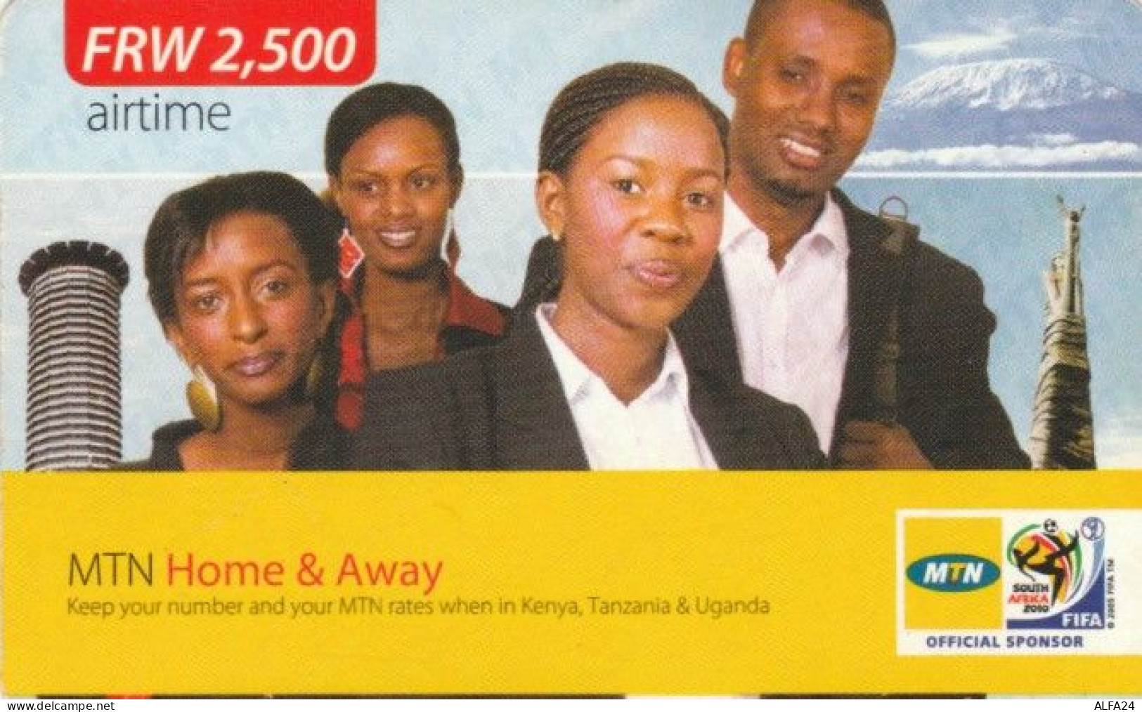 PREPAID PHONE CARD RWANDA (PY94 - Rwanda