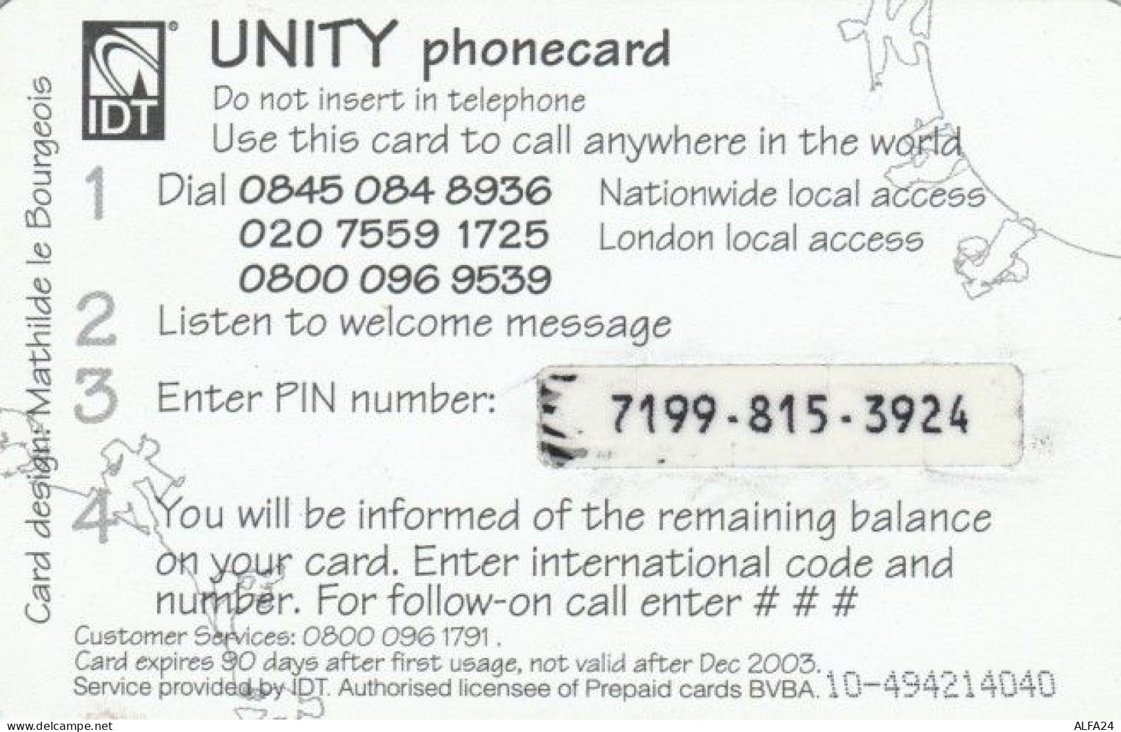 PREPAID PHONE CARD REGNO UNITO (PY631 - BT Global Cards (Prepaid)