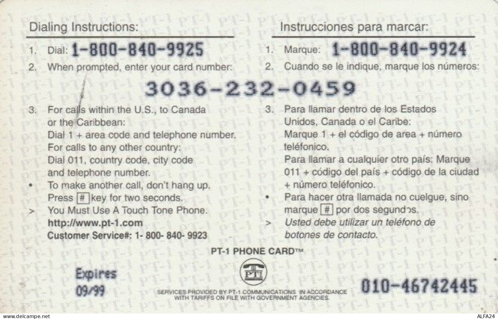 PREPAID PHONE CARD STATI UNITI (PY483 - Autres & Non Classés