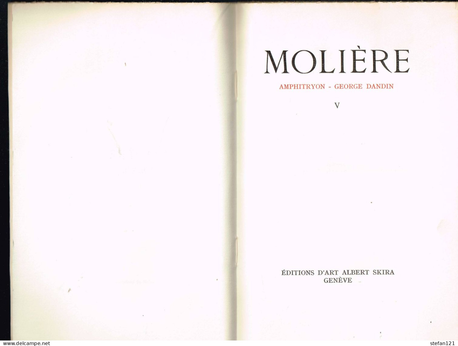 Molière - Amphitryon - George Dandin - 1944 - 236 Pages 20,2 X 13,2 Cm - Auteurs Français