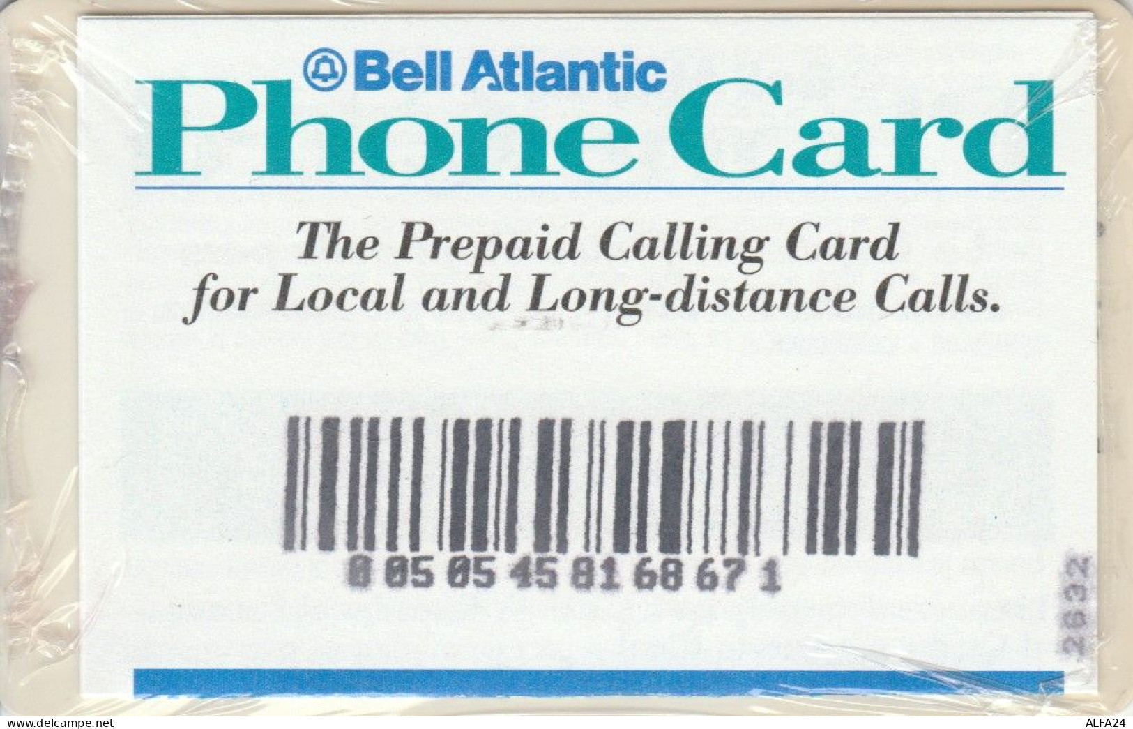 PREPAID PHONE CARD STATI UNITI BELL ATLANTIC (PY3311 - Autres & Non Classés
