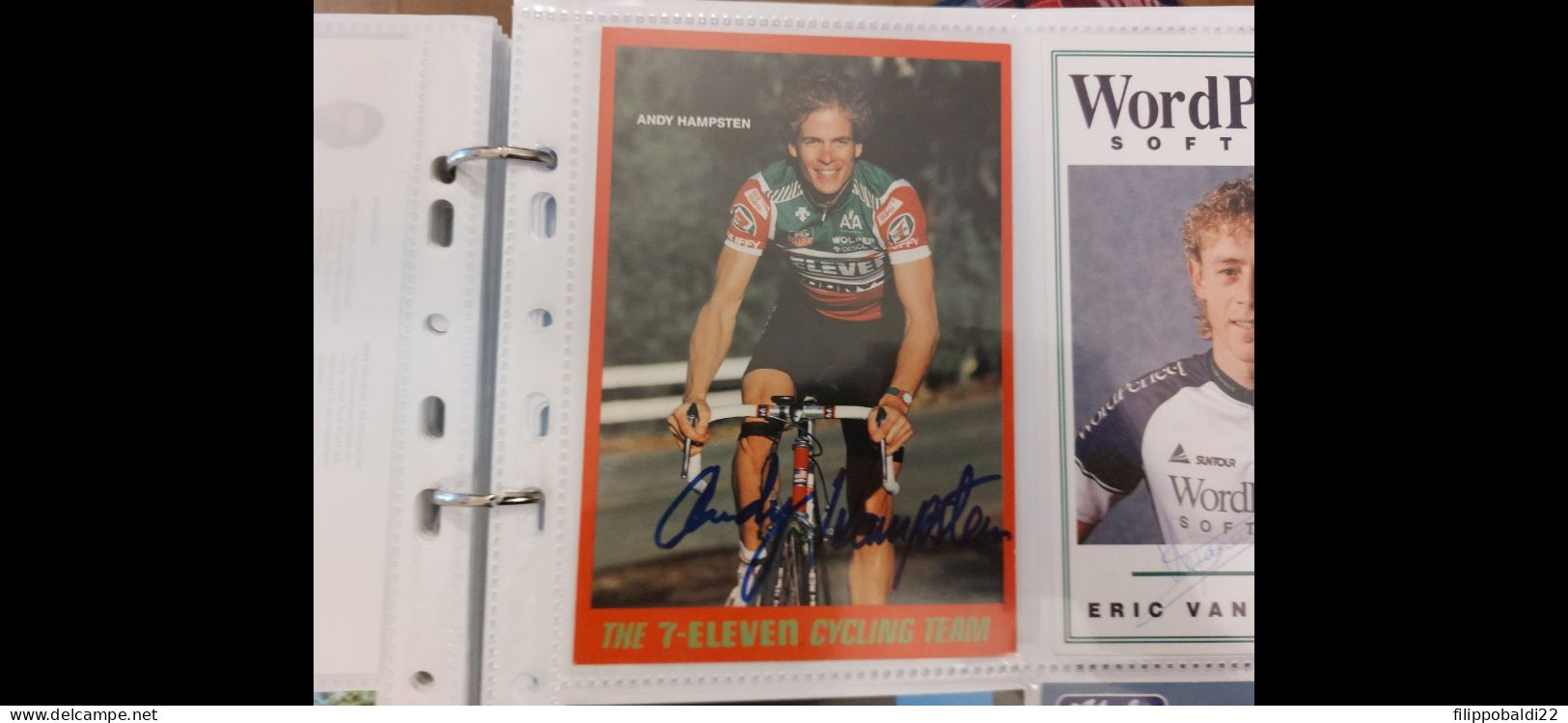 Andy Hampsten 10x15 Autografo Autograph Signed - Cyclisme