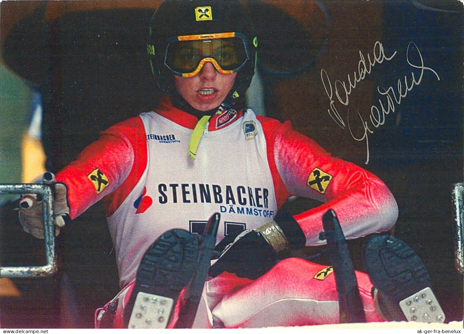 Autogramm AK Rodeln Naturbahn-Rennrodlerin Sandra Mariner Innsbruck Tirol Inzing Österreich Austria Faire De La Luge FIL - Wintersport