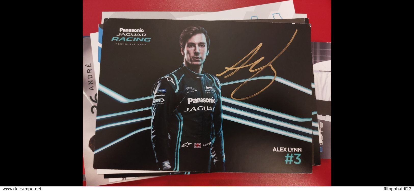 Alex Lynn Autografo Autograph Signed - Automobile - F1