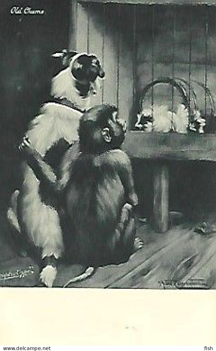 England & Marcofilia, Humor, Old Chums By James  Carrington, Raphael Tuck & Sons Oilette, London 1906 1906 (2806 - Brieven En Documenten