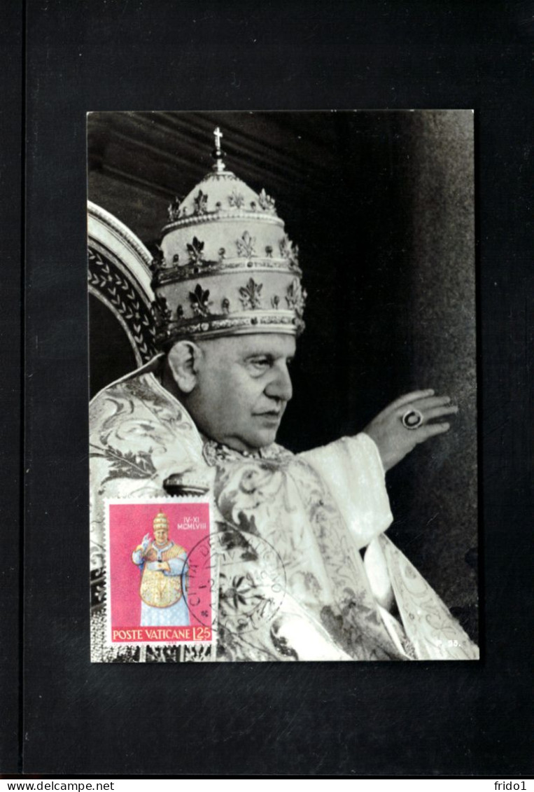 Vatican 1959 Pope Giovanni XXIII Carte Maximum - Cartes-Maximum (CM)