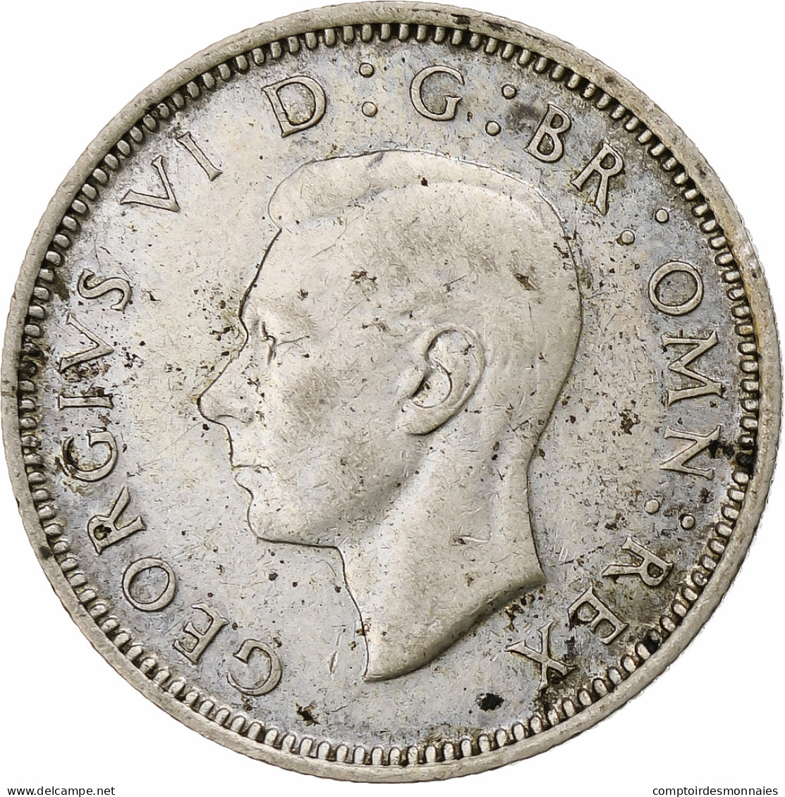 Grande-Bretagne, George VI, 6 Pence, 1942, TTB+, Argent, KM:852 - H. 6 Pence