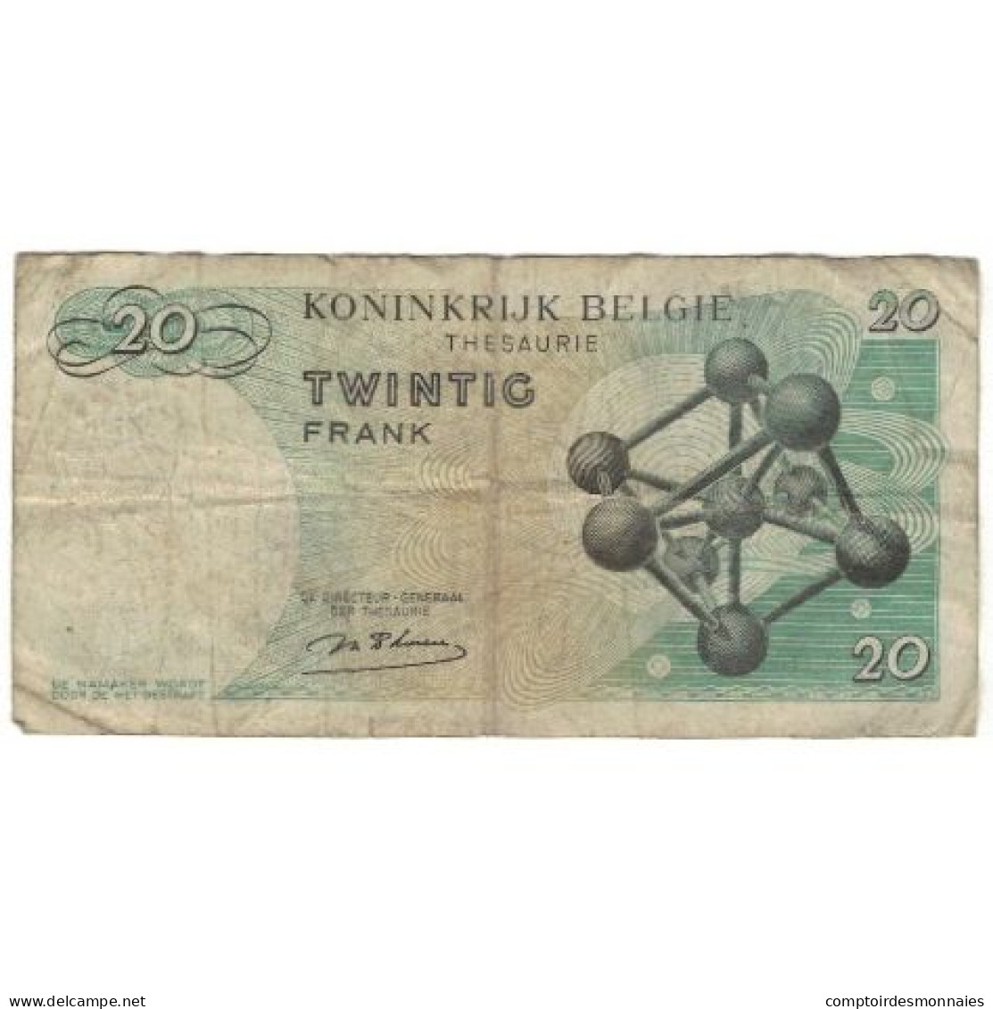 Billet, Belgique, 20 Francs, 1964, 1964-06-15, KM:138, TB - 50 Francs