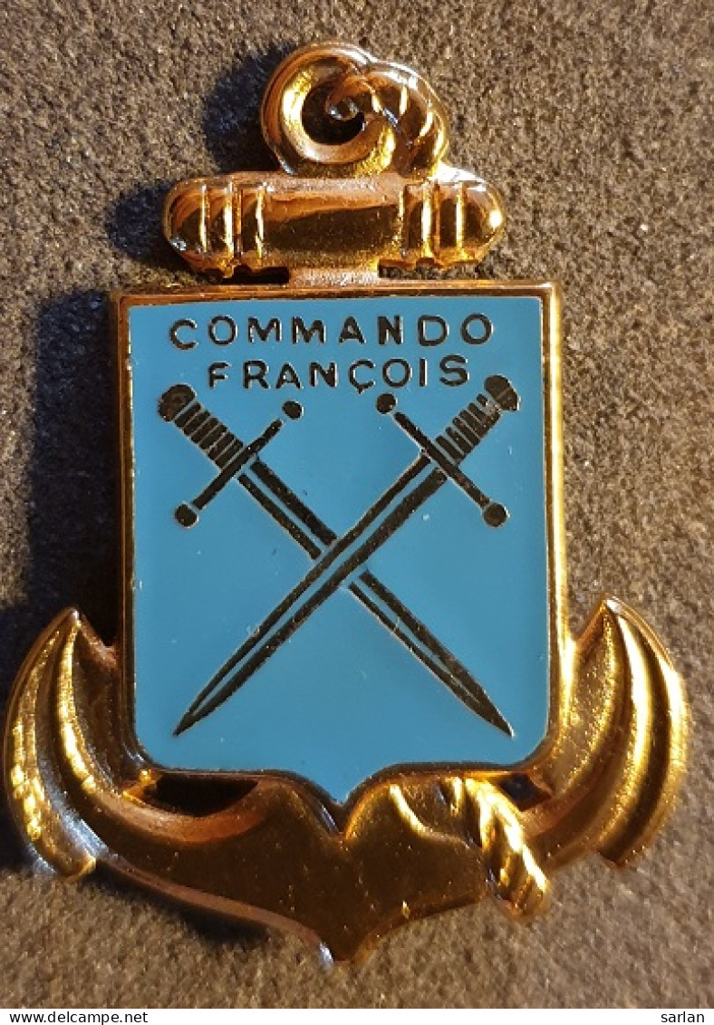 Insigne Militaire 81 , Commando FRANCOIS, (réserve) , Drago  - Navy