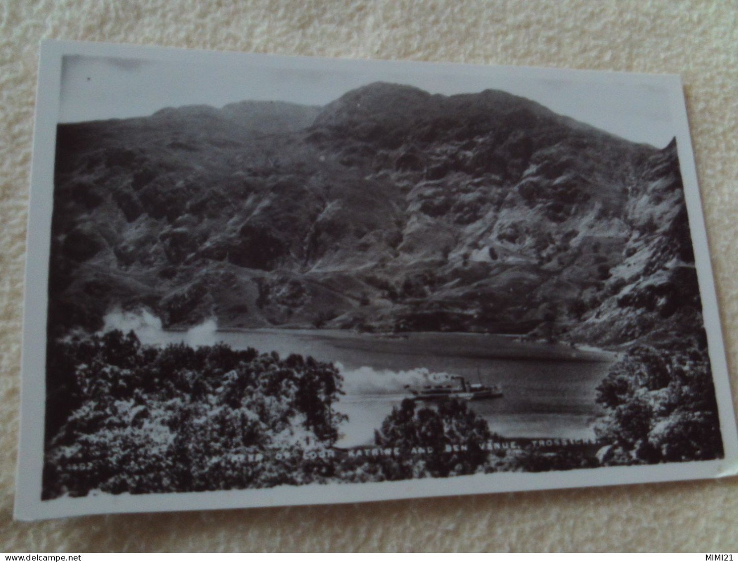 BELLE CPSM ..LOCH KATRINE AND BEN VENUE ...TROSSACHS - Stirlingshire