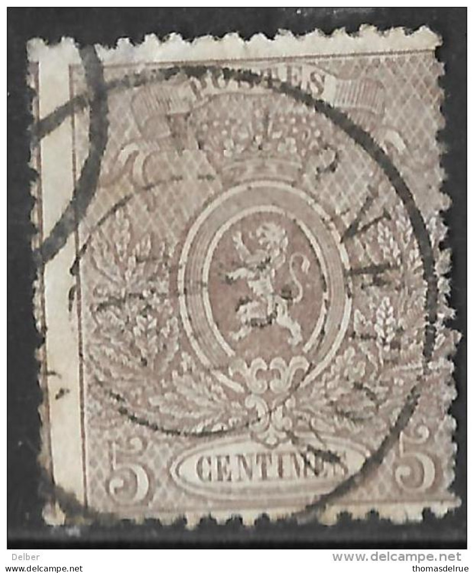 6Wz-165: N° 25A: Dc: WARNETON: Get.15... Iets Beschadigd..... - 1866-1867 Coat Of Arms