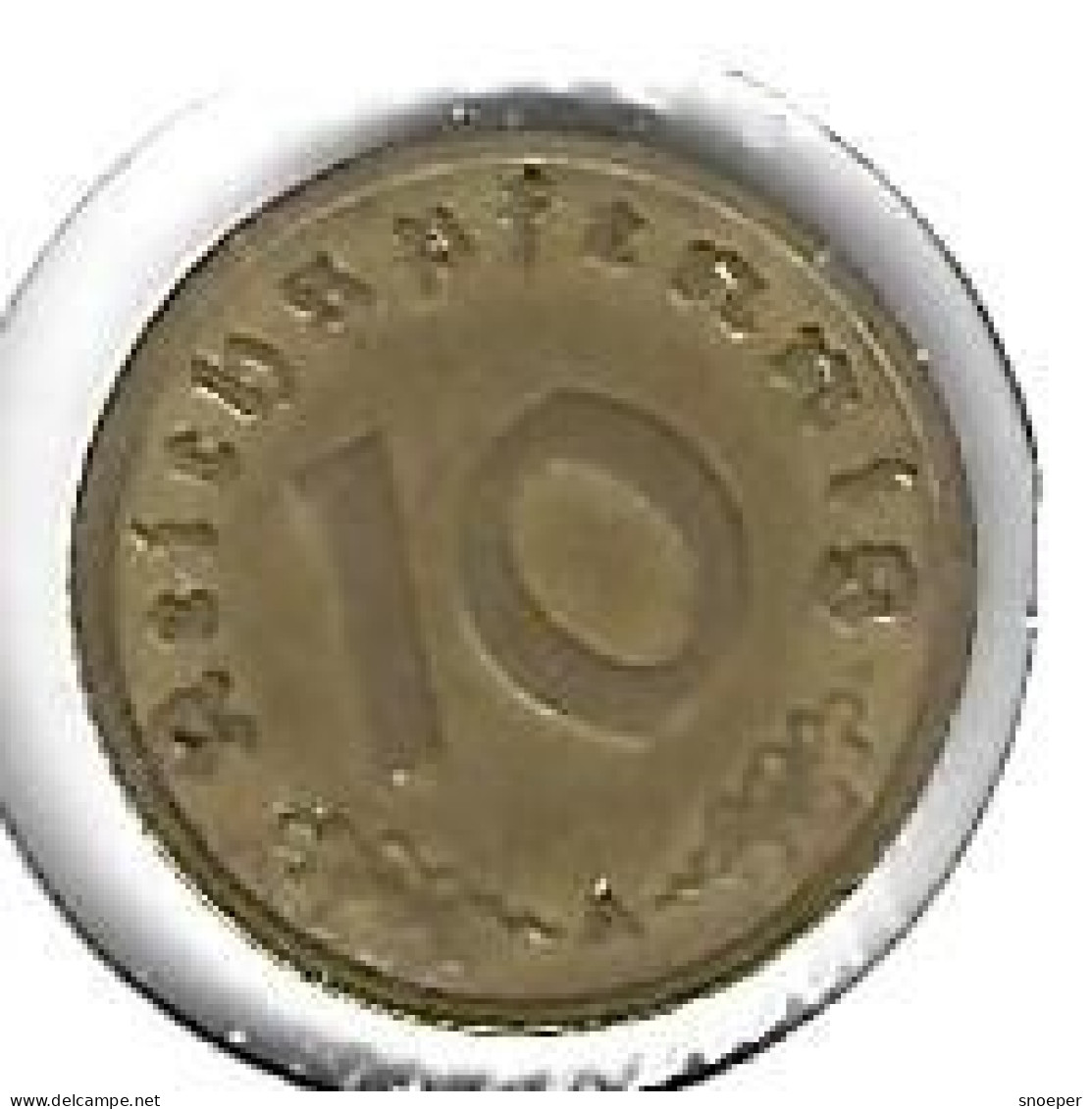 *germany Lot 10 Pfennig  1938a  Km 92  Xf - 10 Reichspfennig