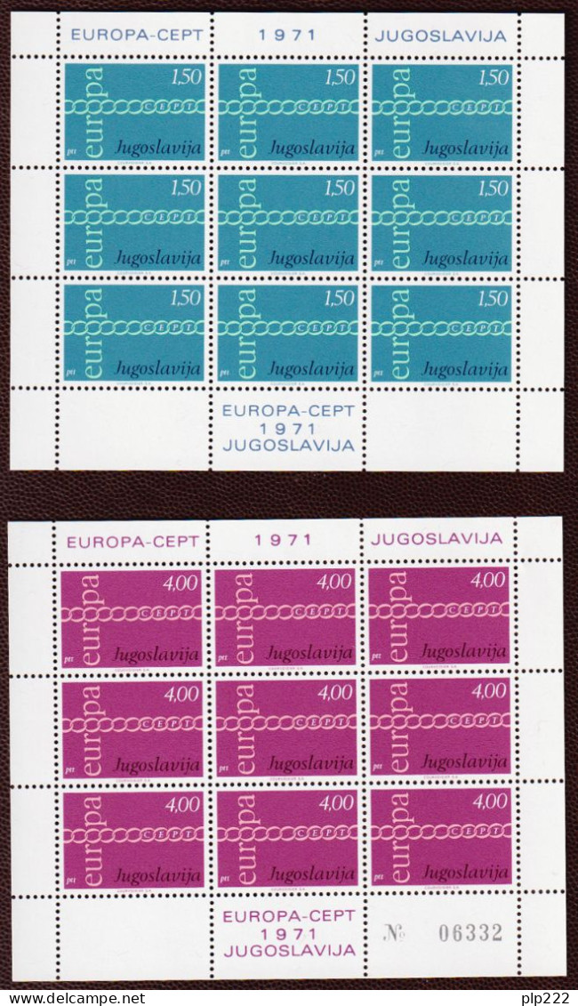 Europa CEPT 1971 Annata Completa + Foglietti / Complete Year Set + S/S **/MNH VF - Volledig Jaar