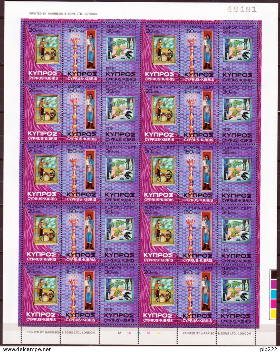 Europa CEPT 1975 Annata Completa + Foglietti / Complete Year Set + S/S **/MNH VF - Années Complètes