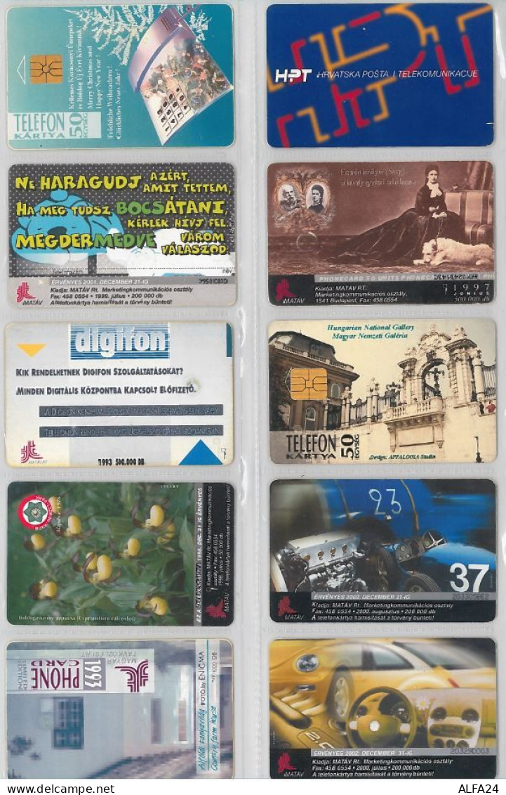 LOT 10 PHONE CARDS UNGHERIA (ES101 - Ungarn