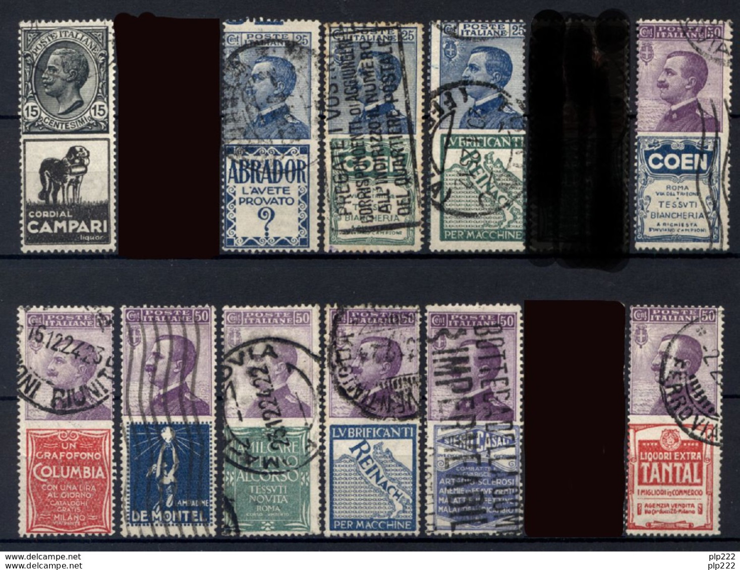 Italia Regno 1924 Serie Corta 11 Val. Usati/Used VF/F - Reklame