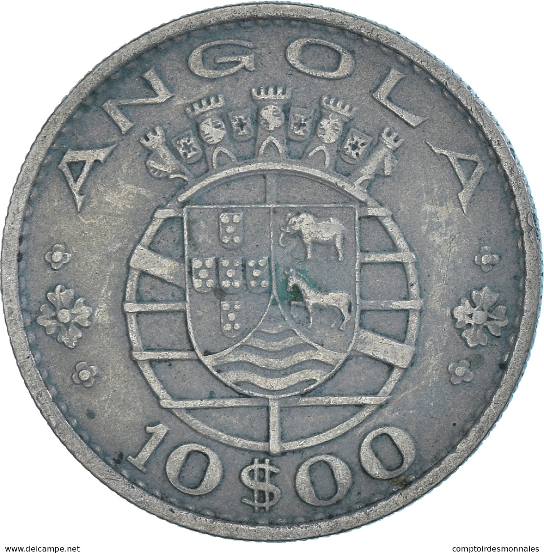 Monnaie, Angola, 10 Escudos, 1969 - Angola